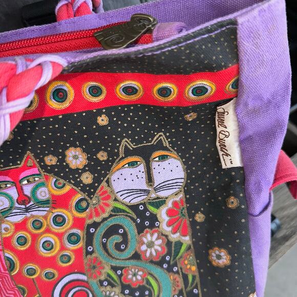 LAUREL BURCH cat oversize witchy tote - Picture 4 of 7